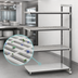 Thumbnail image #3 for Cambro Camshelving Elements XTRA 4-Tier Stationary Add-On Polymer Shelving Unit