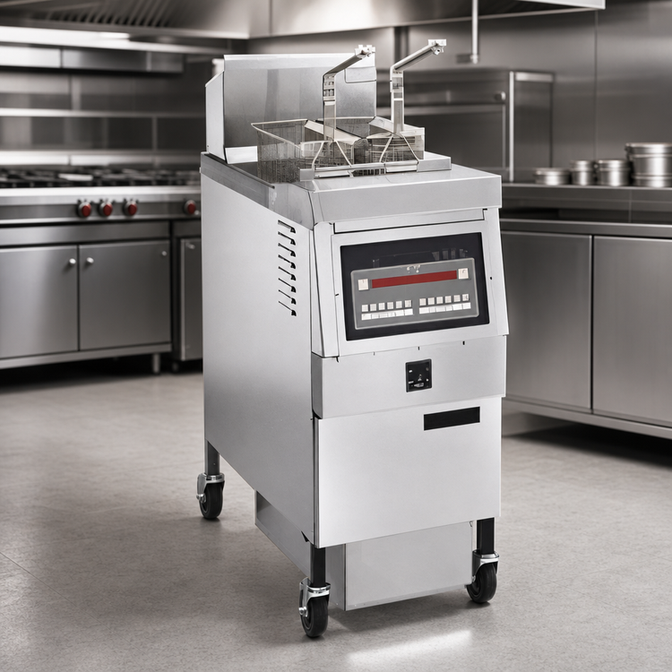 Product image #3 for Henny Penny Commercial Open Fryer, Floor Model, Natural Gas, 1-Well, 65 lb. Oil Capacity