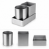 Thumbnail image #3 for Stainless Steel Sugar Packet Holder Set with Round and Square Cups