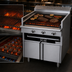 Thumbnail image #3 for Garland Cuisine Series 36-Inch Heavy-Duty Gas Briquette Char-Broiler Range with Adjustable Grates and Open Cabinet Base