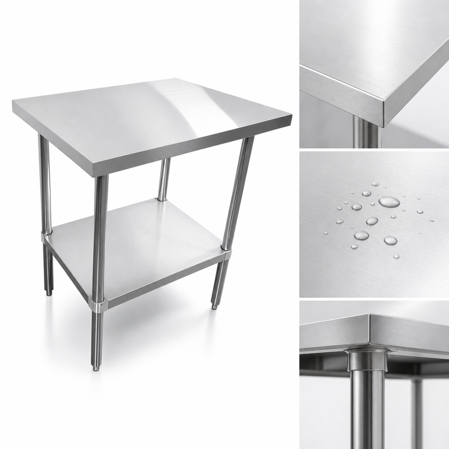 16-Gauge 304 Stainless Steel Top