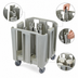 Thumbnail image #4 for Cambro S-Series Compact Adjustable 8-Tower Dish Caddy Dolly, Speckled Gray