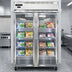 Thumbnail image #2 for Continental Refrigerator 2FNGD Two-Section Narrow Hinged Glass Door Display Freezer