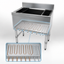 Thumbnail image #3 for Advance Tabco Special Value 24-Inch Wide Cocktail Unit Bar Ice Bin with 12-Inch Deep Ice Bin and 7-Circuit Cold Plate