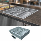 Thumbnail image #6 for Hatco HWBI43-2MA Drop-In Insulated Heated Well, 2-Pan 4/3 Size, Thermostatic, Wet or Dry, Manifold Drain & Auto-Fill