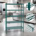Thumbnail image #3 for Valu-Gard 5-Tier Wire Shelving Starter Unit, 48W x 21D x 74H, Green Epoxy Finish