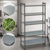 Thumbnail image #3 for Cambro Camshelving Basics Plus 5-Tier Solid Stationary Polymer Shelving Starter Unit, 21 x 42 x 84 Inches, Brushed Graphite