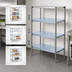 Thumbnail image #3 for John Boos Stainless Steel Dry Storage Shelving Unit, 54 x 18 x 60 Inches, 3 Adjustable Shelves