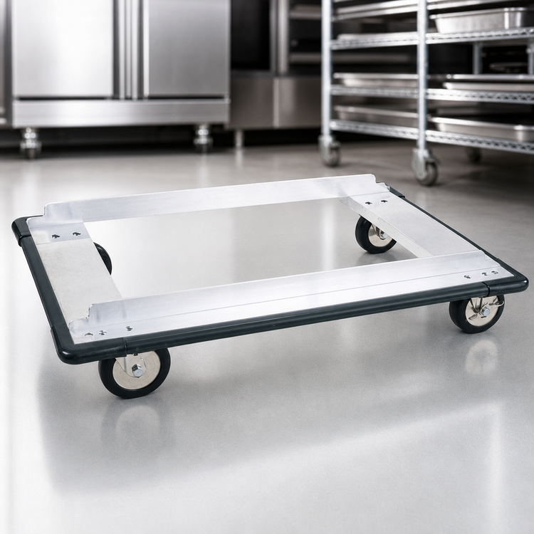 Product image #3 for Metro Super Erecta Aluminum Stock Truck Dolly, 48 x 24 Inches, Wraparound Bumper