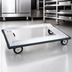 Thumbnail image #3 for Metro Super Erecta Aluminum Stock Truck Dolly, 48 x 24 Inches, Wraparound Bumper