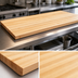 Thumbnail image #3 for John Boos Boos Block Northern Hard Rock Maple Edge-Grain Kitchen Countertop, 96 x 32 x 1-1/2 Inch, Varnique Finish