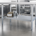 Thumbnail image #3 for 96-Inch x 24-Inch Aluminum Knockdown Undershelf for Work Tables