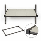 Thumbnail image #3 for Cambro Camshelving® Elevation EWSSK2448S580 Wall-Mounted Solid Shelf Kit, 24 x 48 in, CamGuard, Brushed Graphite
