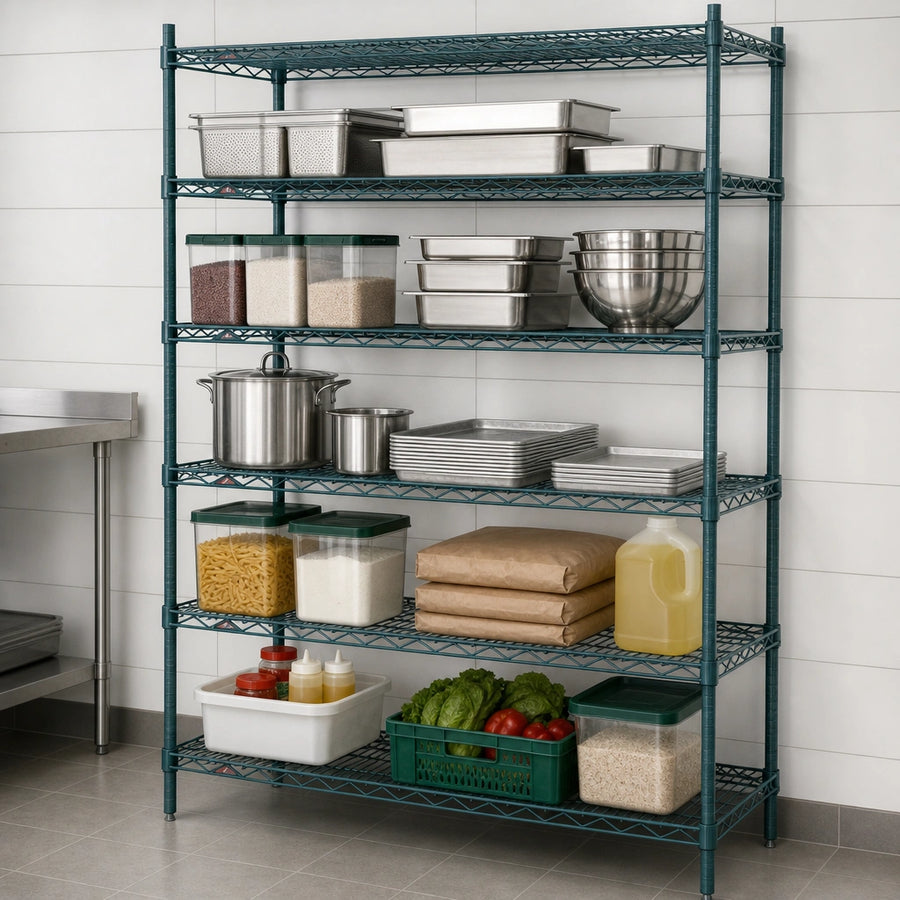 Five Wire Shelves