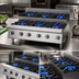 Thumbnail image #3 for Garland Starfire GTOG36-SU6 Heavy-Duty Gas Step-Up Hot Plate with 6 Burners, 36-Inch Countertop