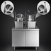 Thumbnail image #3 for Crown EMT-6-6 Electric Dual 6-Gallon Tilting Kettle & Cabinet Assembly