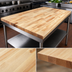 Thumbnail image #3 for BK Resources 60 x 36 Inch Hard Maple Flat Top Work Table Replacement Top