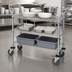Thumbnail image #3 for Quantum WRC-2430-3 3-Shelf Chrome-Plated Open-Base Utility Bus Cart