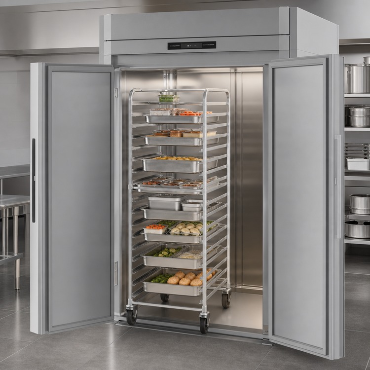 Product image #3 for Victory UltraSpec Roll-Thru Extra Tall Two-Section Freezer, 85.76 Cu. Ft.