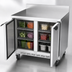 Thumbnail image #3 for Beverage-Air Two-Section 36-Inch Worktop Refrigerator with Solid Doors and 4-Inch Backsplash, 8.5 Cu. Ft.