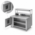 Thumbnail image #3 for Randell Modular Chef Service Counter Right Section With Breaker Panel, 37-1/2 Inch Stainless Steel