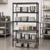 Thumbnail image #3 for Quantum 24 x 18 x 86 Inch Black Epoxy Antimicrobial 5-Shelf Wire Shelving Starter Kit