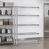 Thumbnail image #3 for EAGLEbrite 5-Tier Commercial Wire Shelving Add-On Unit, 48W x 21D x 74H, Zinc Finish