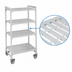 Thumbnail image #4 for Cambro Camshelving Premium 4-Tier Vented Mobile Starter Unit, 21 x 42 x 67-1/4 Inches, Speckled Gray