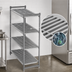 Thumbnail image #3 for Cambro Camshelving Basics Plus 4-Tier Vented Stationary Starter Unit, 30 W x 24 D x 64 H, Brushed Graphite