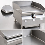 Thumbnail image #3 for Eagle Group RedHots CLAGGD-15-LP Extra-Deep 15-Inch Countertop LP Gas Griddle with Manual Controls, 3/4-Inch Smooth Steel Plate