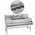 Thumbnail image #3 for Eagle Group Spec-Bar 3-Compartment Underbar Sink Unit with Left Drainboard, 66W x 19D x 37H