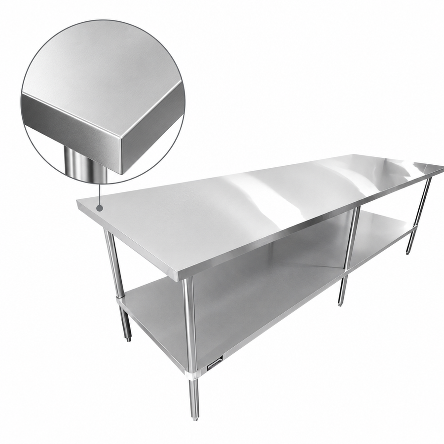 16-Gauge 304 Stainless Steel Top