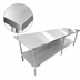 Thumbnail image #3 for Sapphire 108-Inch x 30-Inch Stainless Steel Work Table with Undershelf and Beveled Square Edge