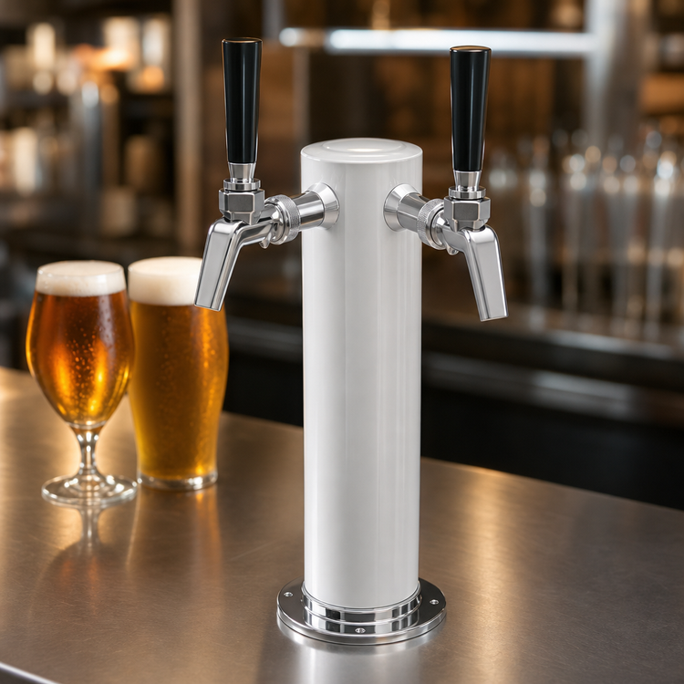 Product image #3 for Draft Arm Style Beer Dispensing Kit with 2 Chrome Faucets
