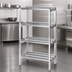 Thumbnail image #3 for Channel Lifetime Tough 4-Shelf Channel-Style Aluminum Dunnage Shelving Rack, 36W x 20D x 64H