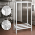 Thumbnail image #3 for Channel Manufacturing Lifetime Tough All-Welded 2-Shelf Tubular Dunnage Shelving, 54W x 24D x 64H, Aluminum