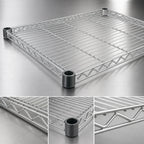 Thumbnail image #3 for Eagle Group QuadTruss QA1436S Commercial Wire Shelf, 36"W x 14"D, Stainless Steel, 800 lb Capacity Case of 4
