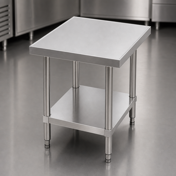 Product image #3 for 24 Inch W x 30 Inch D x 24 Inch H Stainless Steel Equipment Stand with Adjustable Undershelf