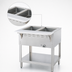 Thumbnail image #3 for Aerohot 30-3/8-Inch Gas Wet Bath Steam Table with 2-Pan Open Water Bath and Open Base with Undershelf