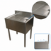Thumbnail image #4 for BK Resources 30 Inch x 18 Inch Underbar Stainless Steel Drain Board with Included Drain