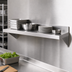 Thumbnail image #3 for Turbo Air Wall-Mounted 304 Stainless Steel Shelf, 84 x 12 Inches