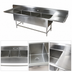 Thumbnail image #3 for John Boos Pro-Bowl 3-Compartment Stainless Steel Sink with Left and Right Drainboards, 111-1/4 Inches Wide