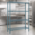 Thumbnail image #3 for EagleGard Red-i-Pak 4-Tier Stationary Wire Shelving Unit, 36