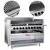 Thumbnail image #3 for Magikitch'n FM-RMB-660 60-Inch Floor Model Gas Radiant Charbroiler with Open Cabinet Base