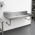 Thumbnail image #3 for John Boos 100-Inch Wall-Mount 5-Station Hand Wash Sink, 16-Gauge Type 300 Stainless Steel