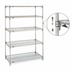 Thumbnail image #3 for Metro Super Adjustable Super Erecta 5-Shelf Wire Shelving Starter Unit, 48