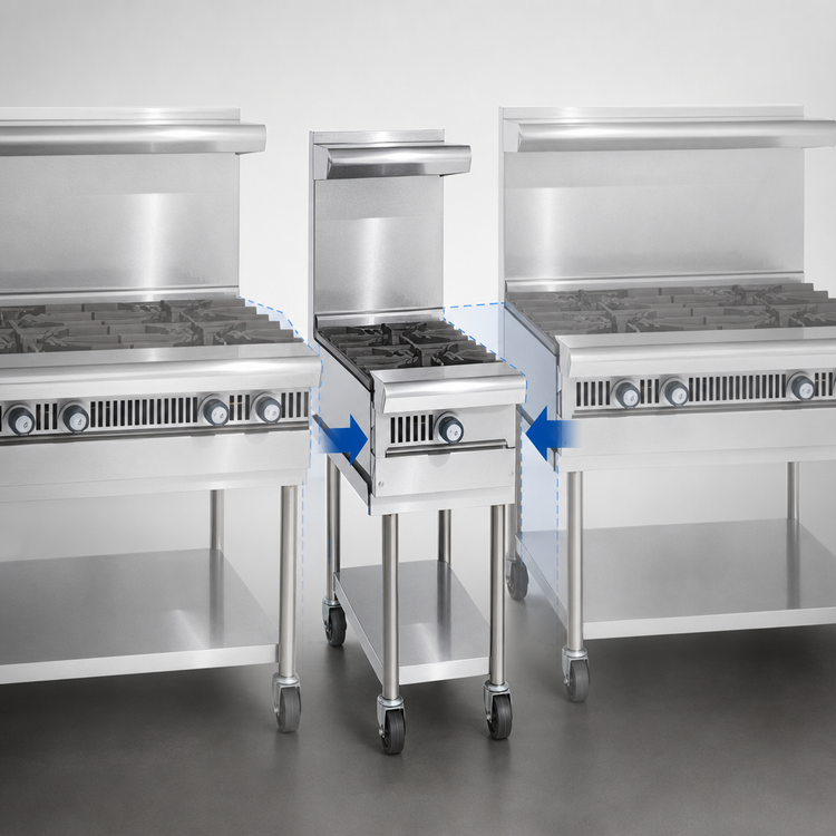 Product image #3 for Imperial Spec Series Heavy Duty 12-Inch Gas Modular Add-A-Unit Hot Top Range