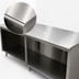 Thumbnail image #3 for Advance Tabco Special Value Series 84-Inch x 24-Inch Flat Top Open Base Work Table