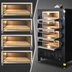 Thumbnail image #4 for Peerless 2324P 4-Deck Gas Multideck Pizza Oven with 33