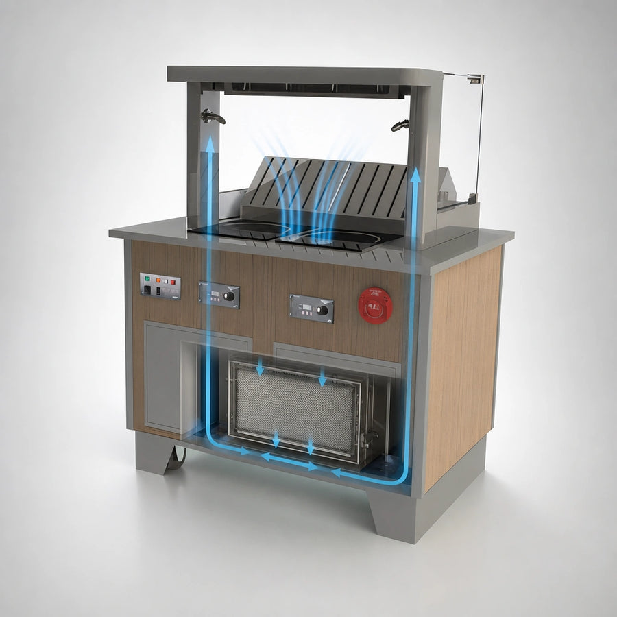 Custom Downdraft Recirculating Vent